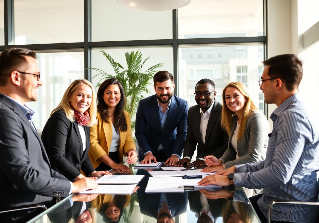 WealthSpring team collaborating in a modern office