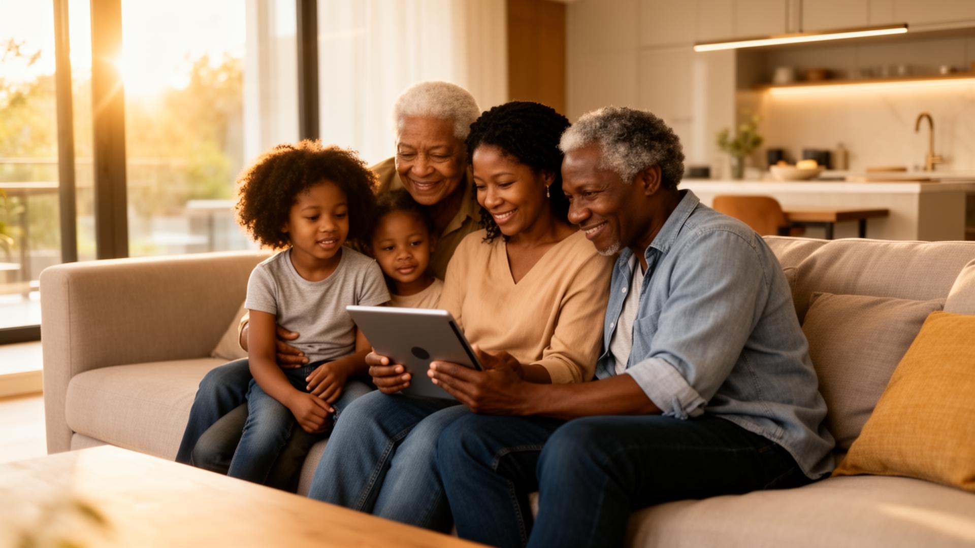 Family planning their financial future together